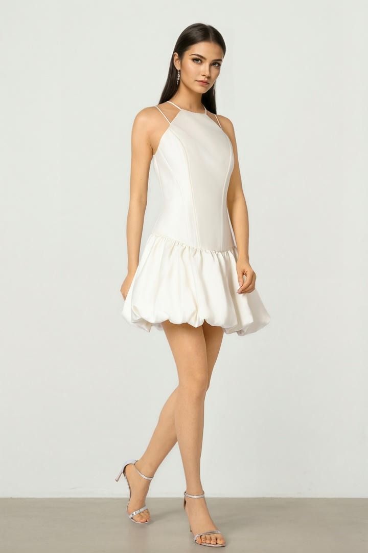 Halter Puffy Dress
