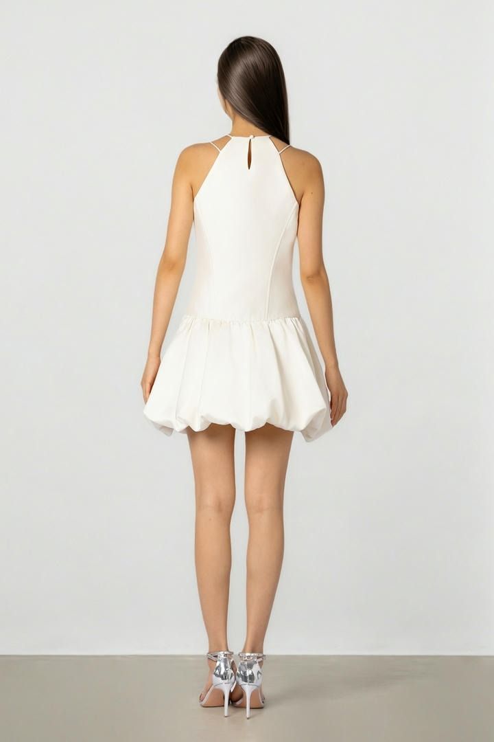 Halter Puffy Dress