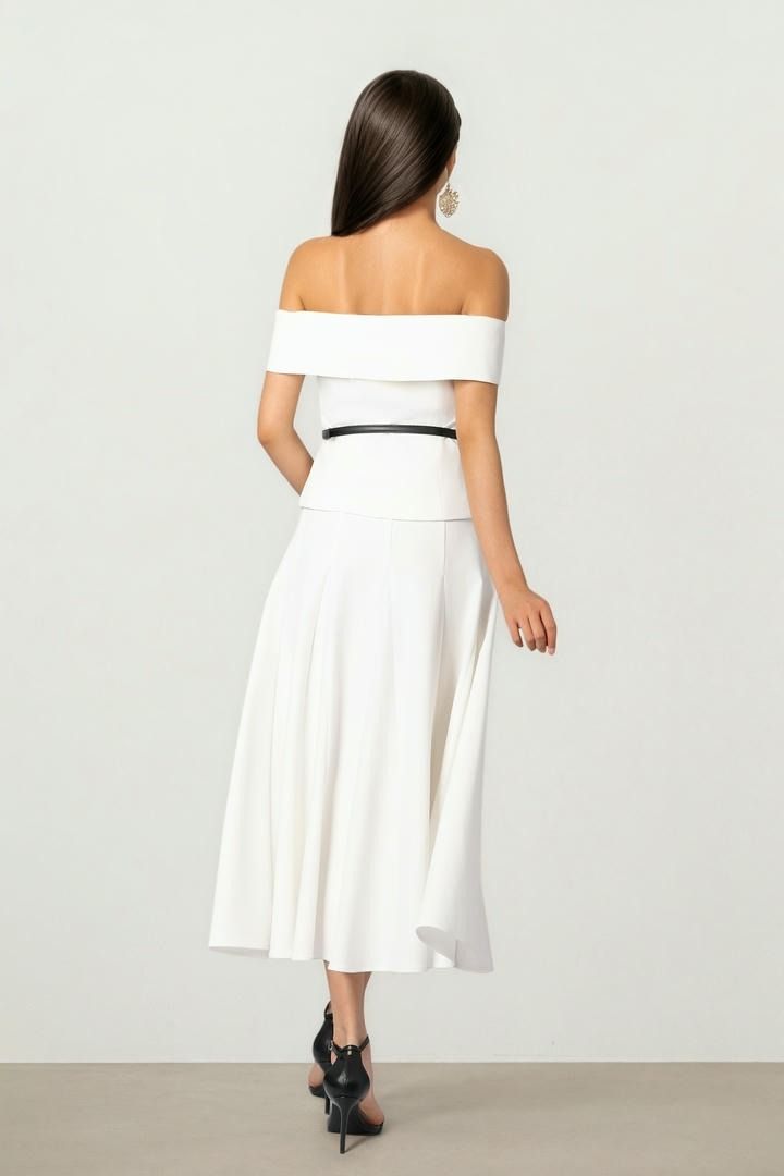 Belted Offshoulder Top