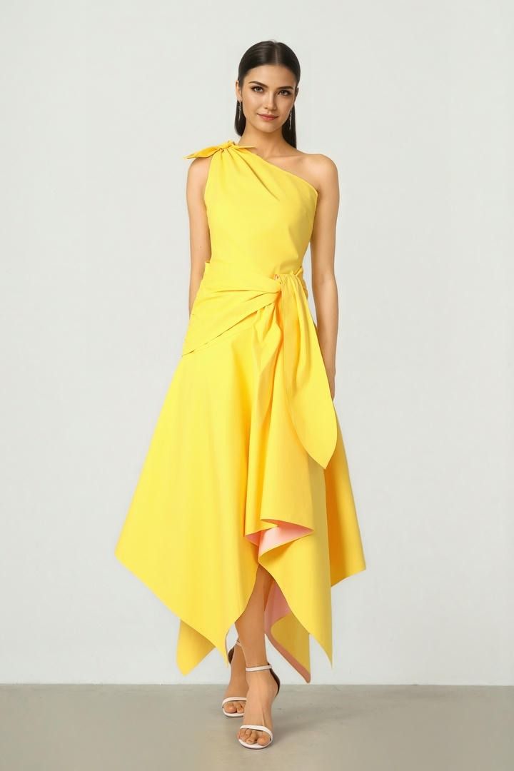 Tie Shoulder Dress