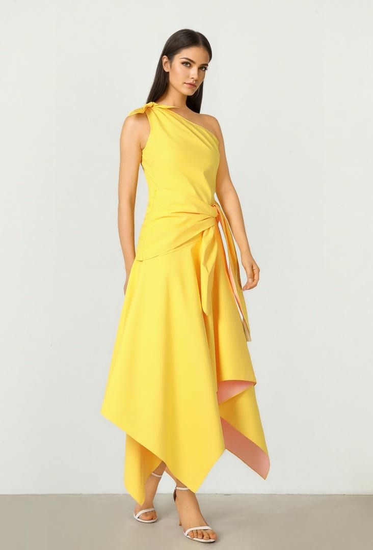Tie Shoulder Dress