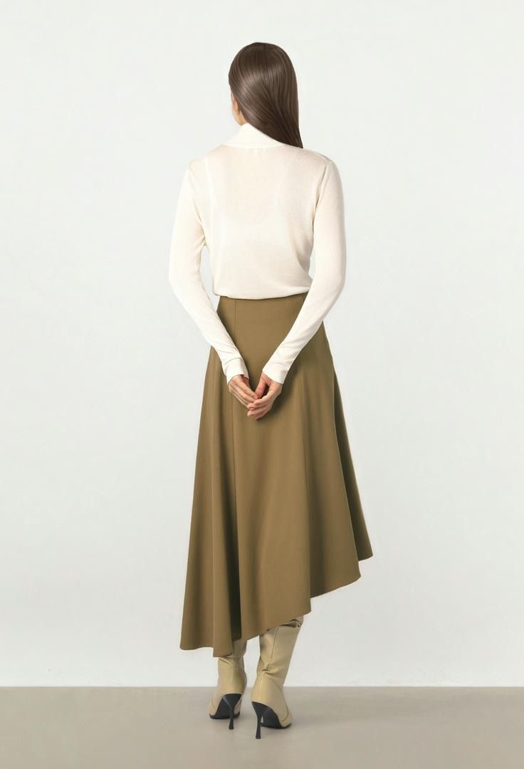 Cream Turtleneck Pullover