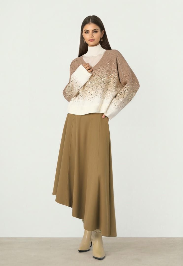Ombre Fuzzy Knit