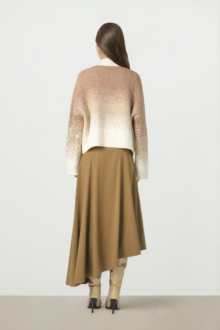 Ombre Fuzzy Knit
