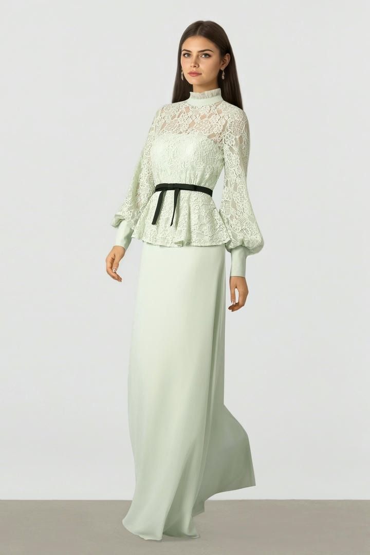 Lace Belt Dress