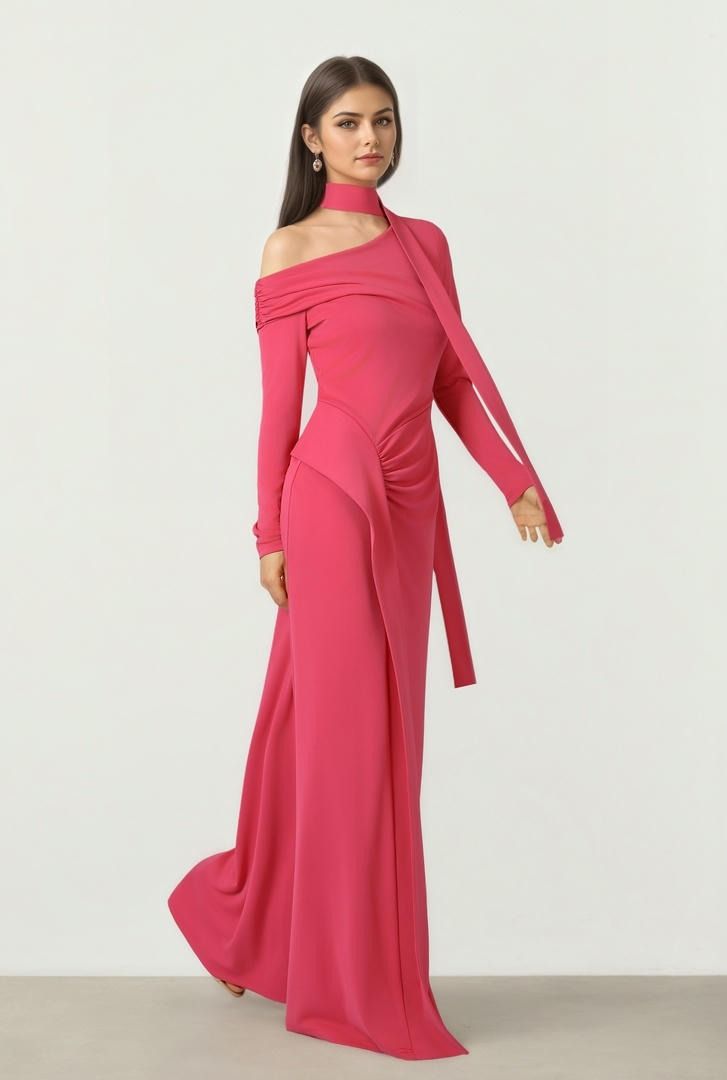 Asymmetric Maxi Dress