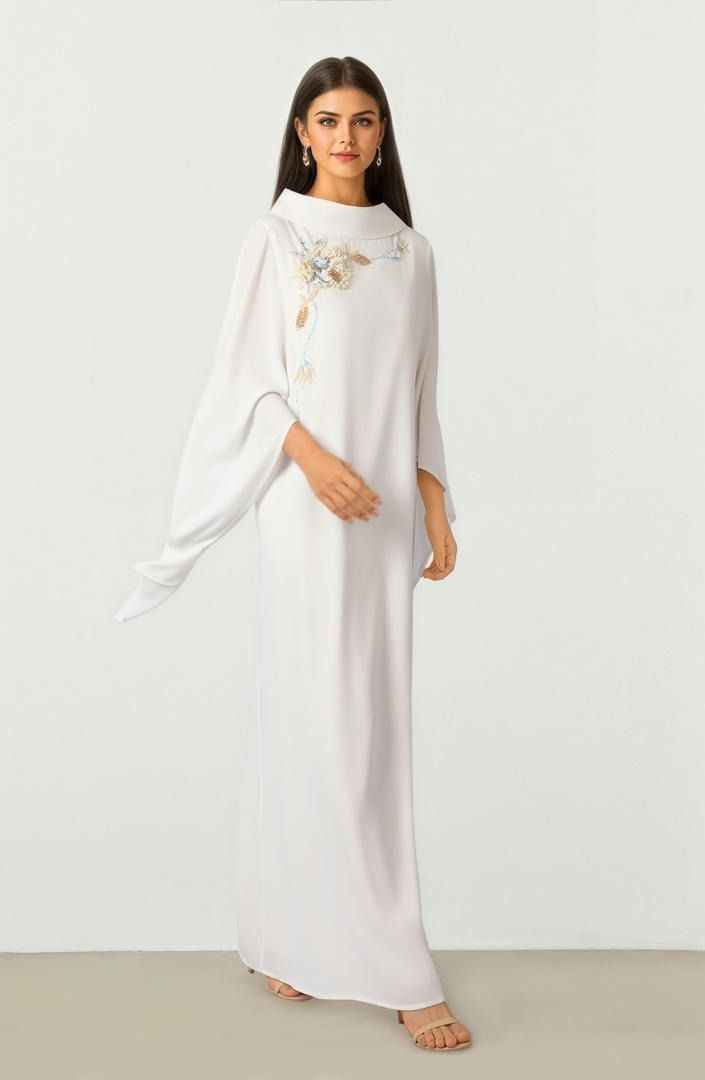 Beaded Kaftan Dress