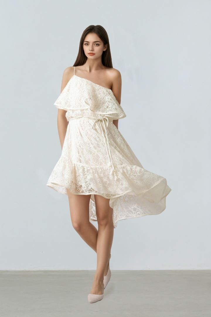 lace Asymmetric Dress