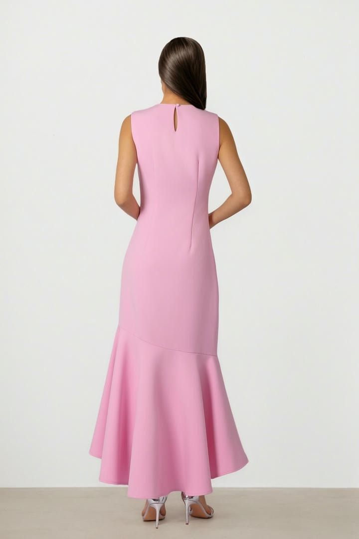 Sleeveless Crepe Dress