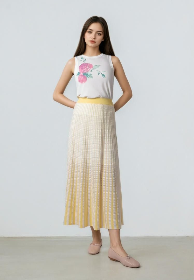 بلوزة بطبعات مزينة  بالخرز