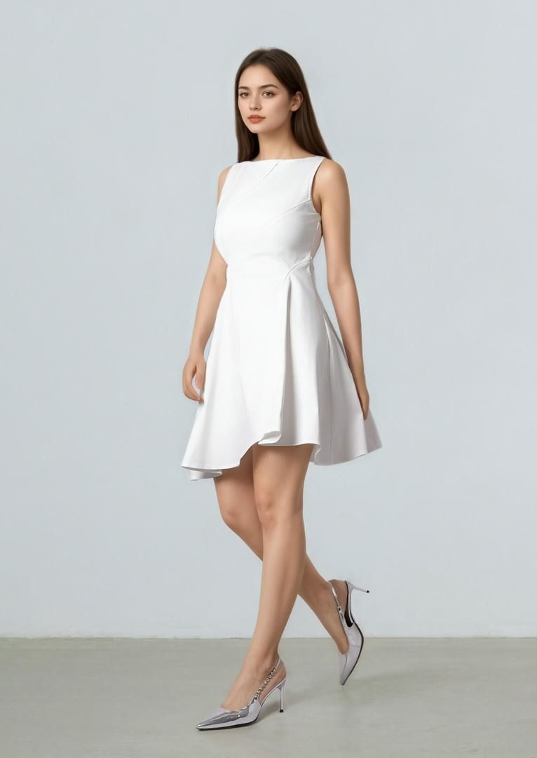 asymmetrical Hem Dress