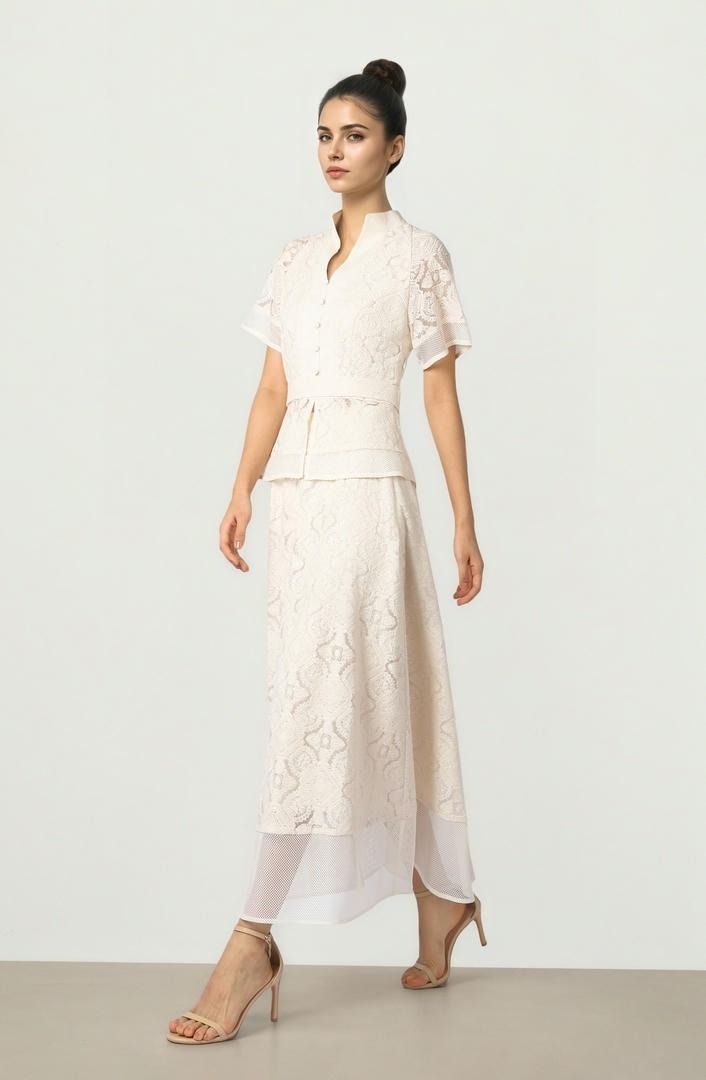 Lace A-Line Skirt