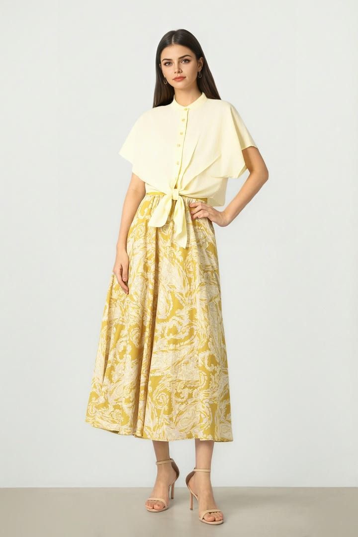 Tie Hem Blouse