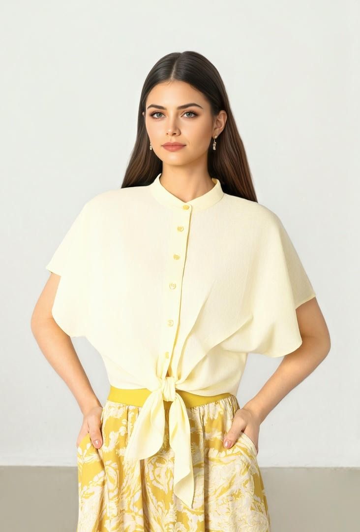 Tie Hem Blouse