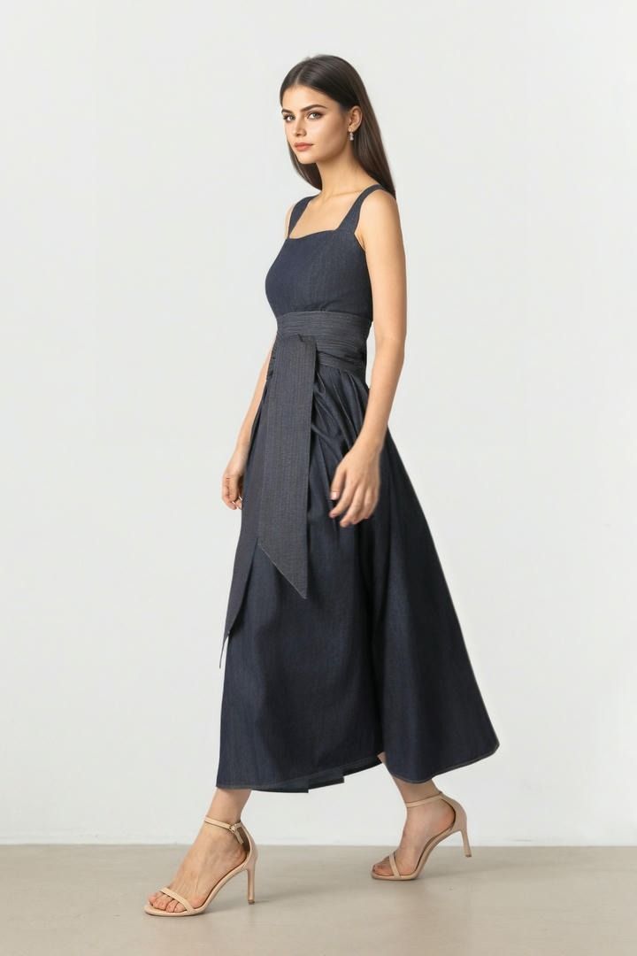 Indigo Denim Midi