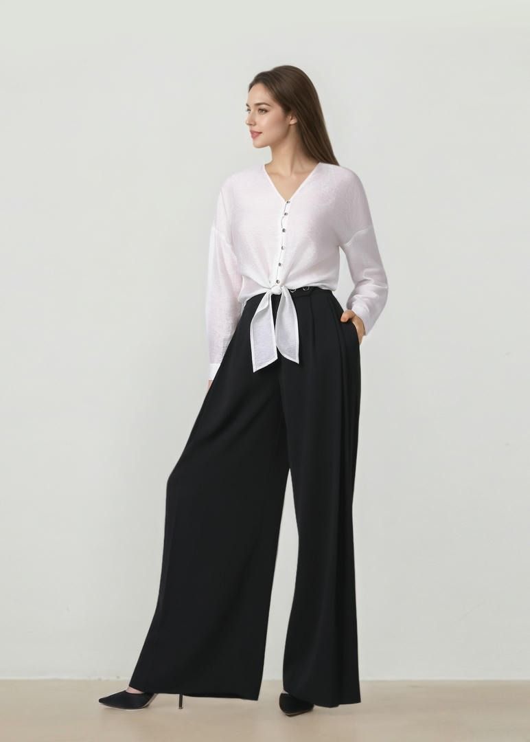 Shirt with knot details