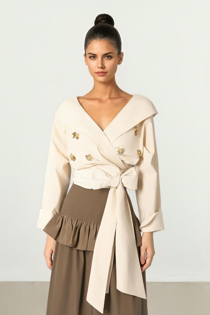 Soft Tie Blouse