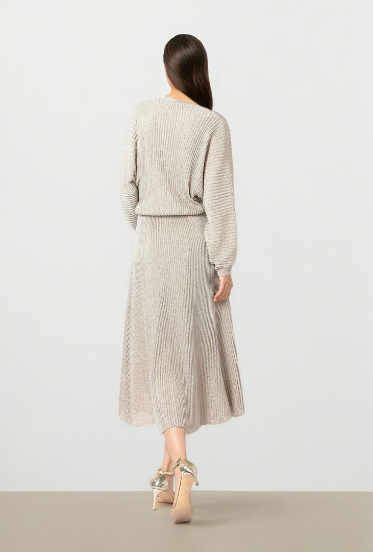 Shimmer V-Neck Dress