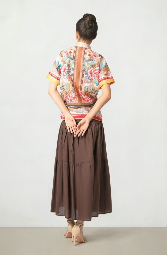 Smocked Waist Skirt
