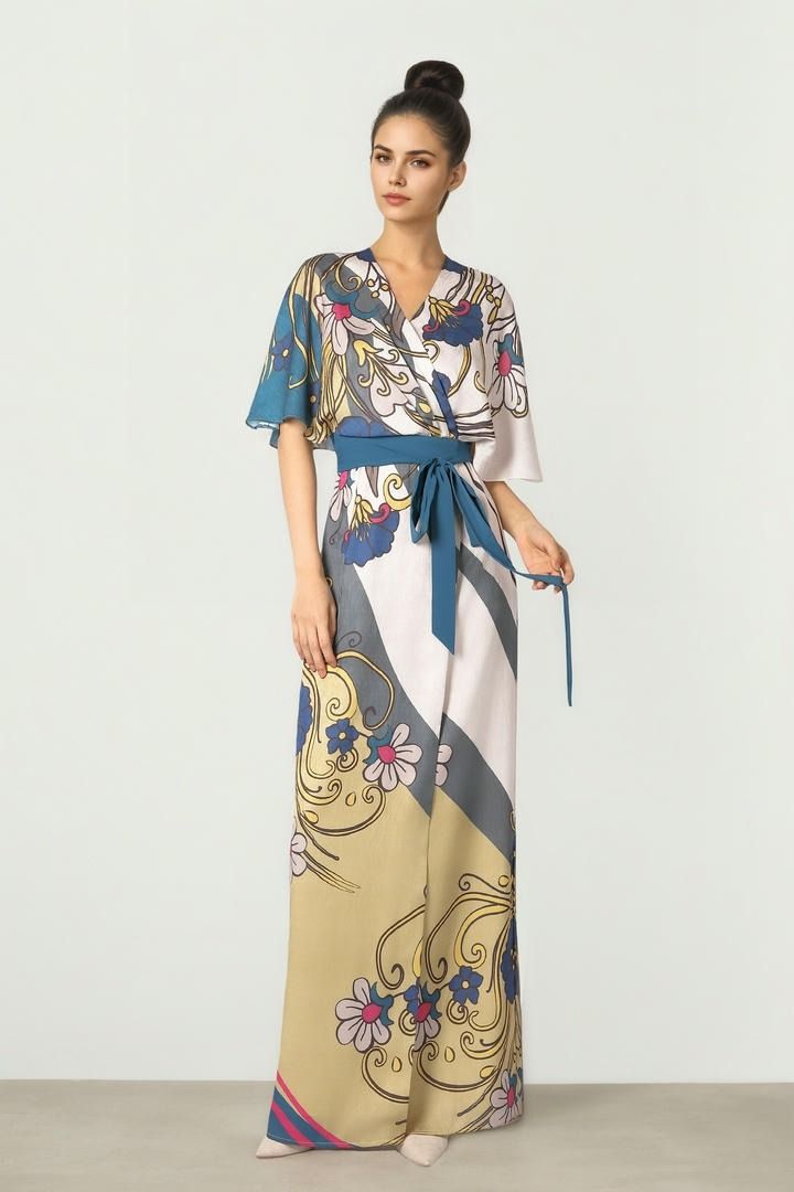 Printed Jacquard Dress