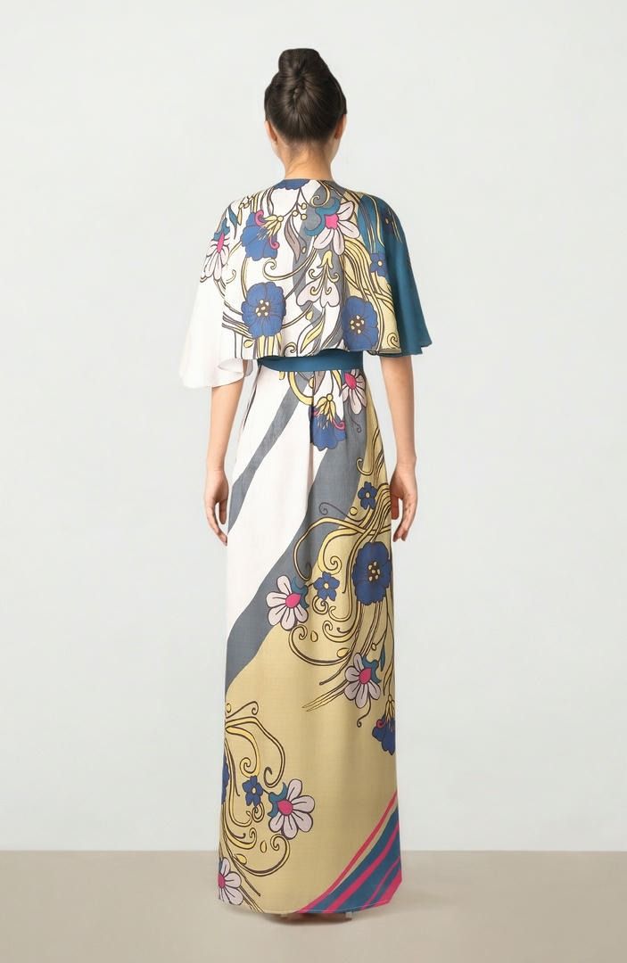 Printed Jacquard Dress
