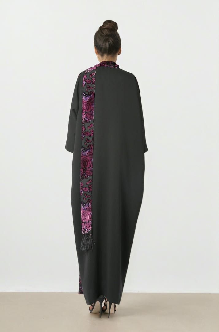 Printed Devore Kaftan