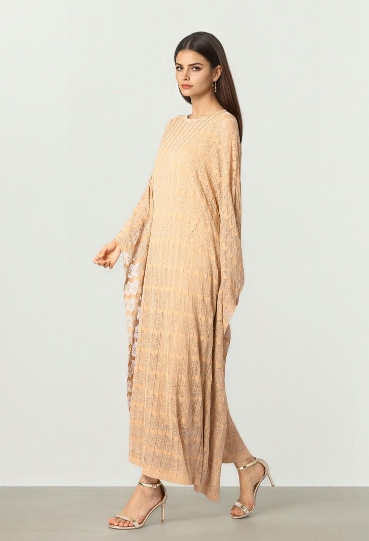 Golden Knit Kaftan
