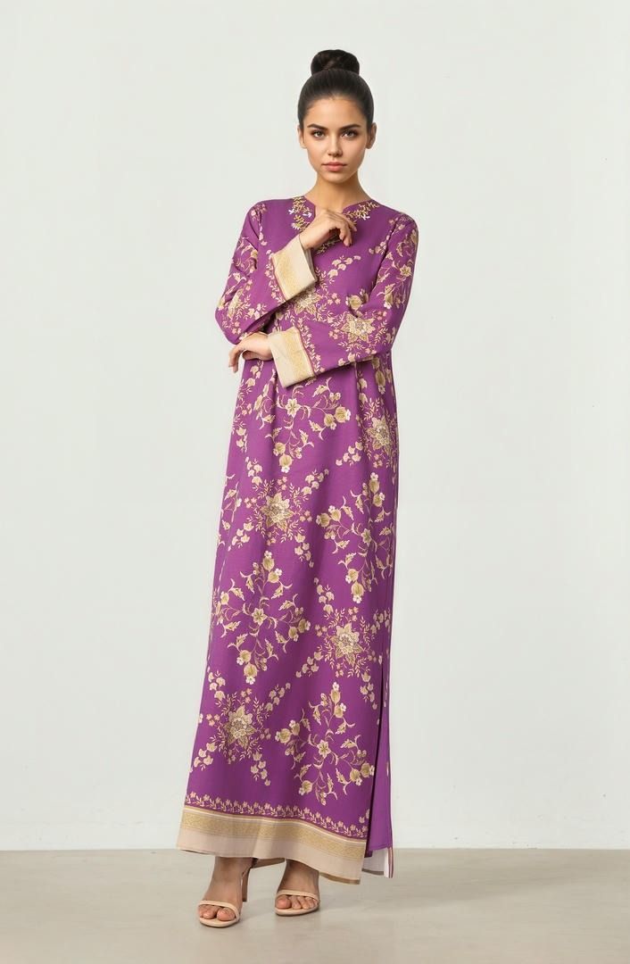Printed Crepe Dress