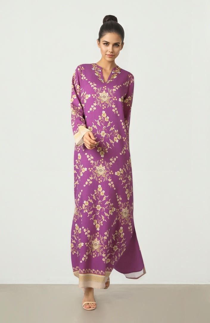 Printed Crepe Dress