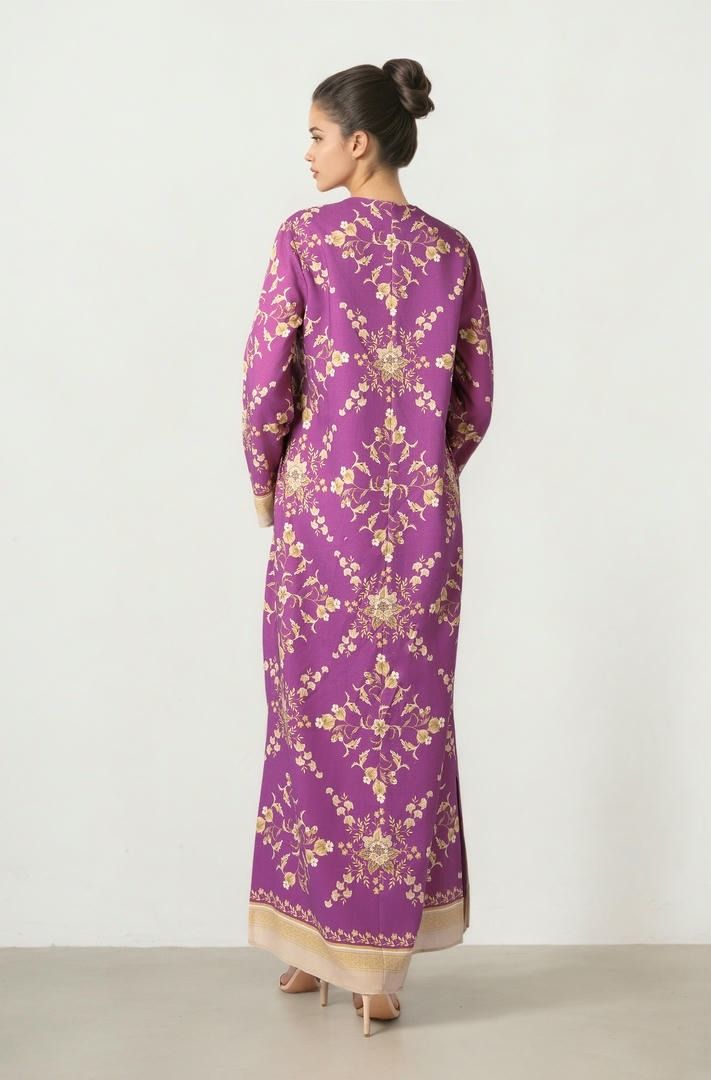 Printed Crepe Dress