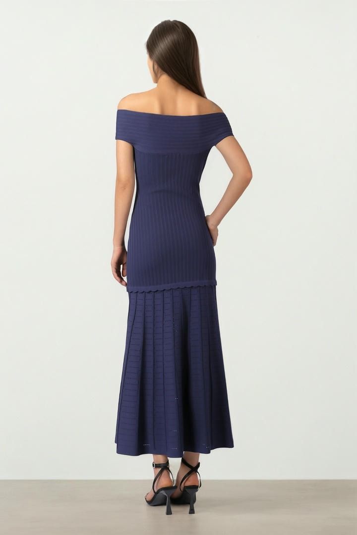 Off-Shoulder Knit Dress