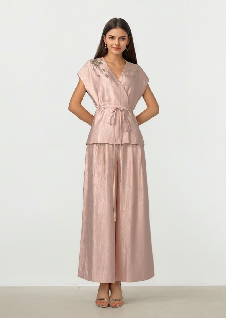 Crossover Taffeta Top