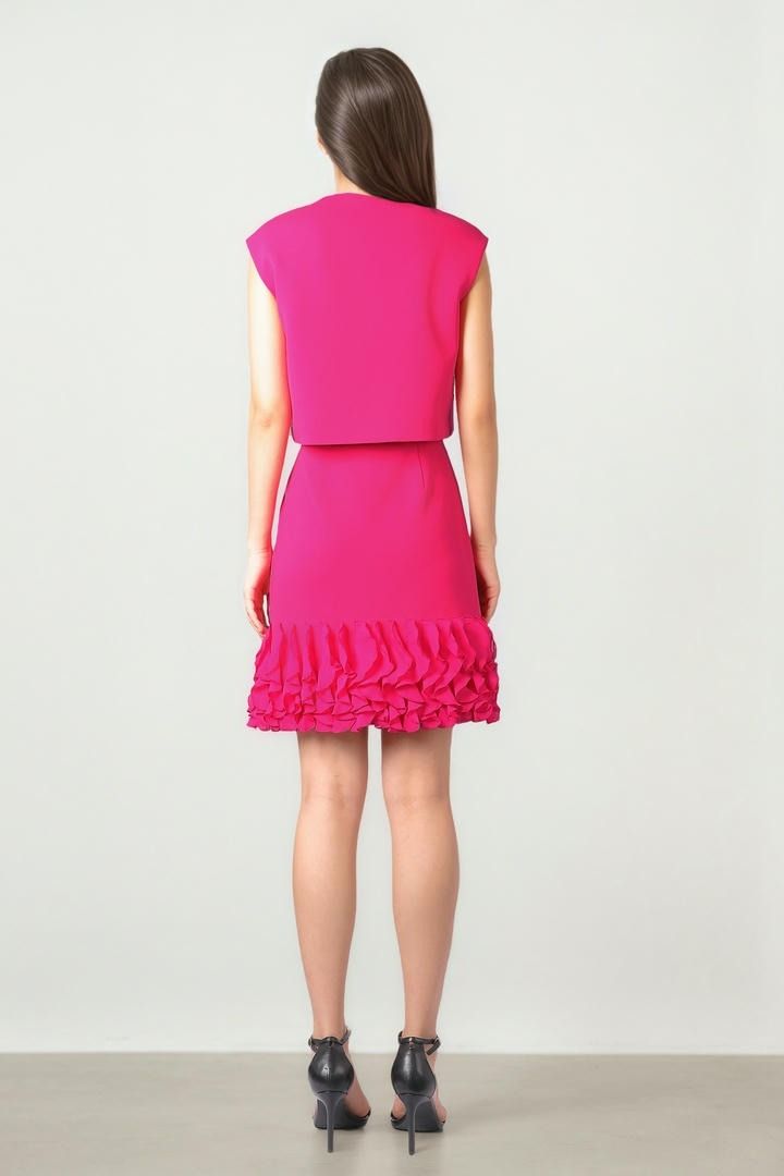High Waist Ruffle Skirt