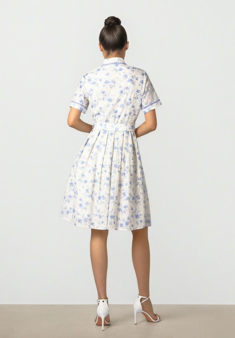 Embellished Jacquard Dress