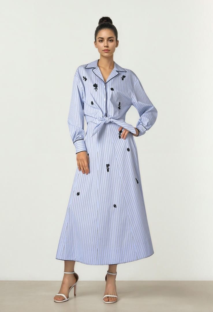 Striped Poplin Shirt
