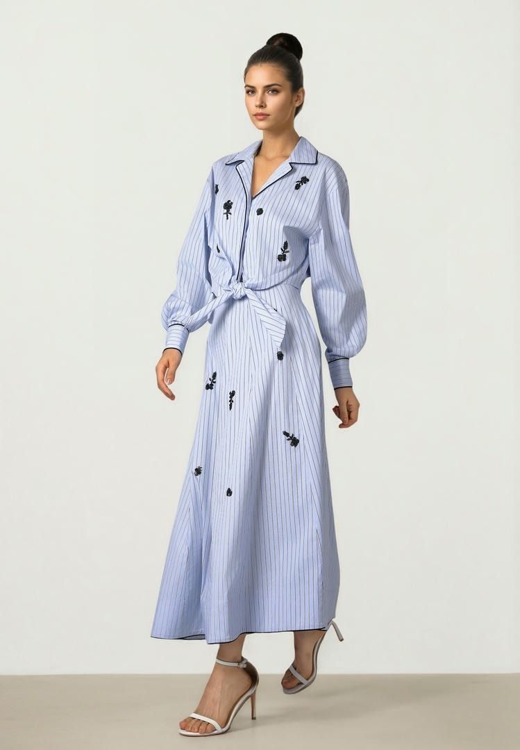 Striped Poplin Shirt