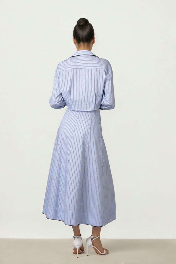 Striped Poplin Shirt