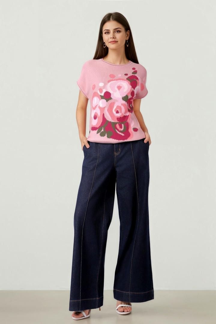 Floral Design Sweater