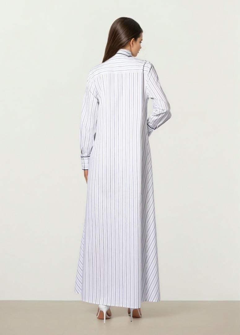 Striped Cotton Kaftan