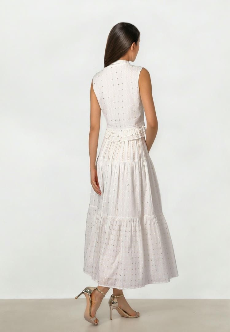 Tiered Cotton Skirt