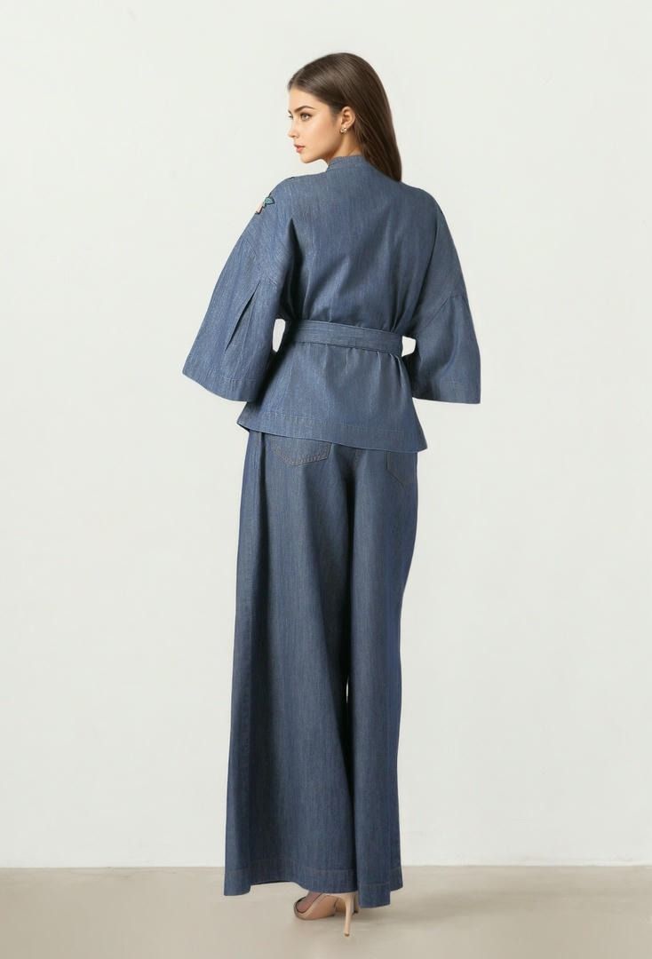Wide Denim Pants