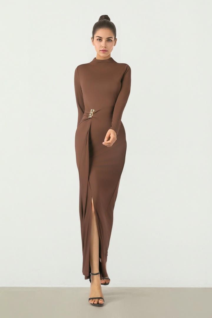 High Neck Maxi Dress