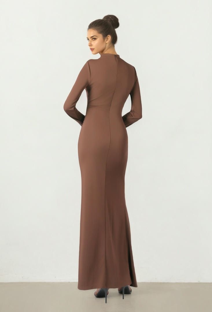 High Neck Maxi Dress