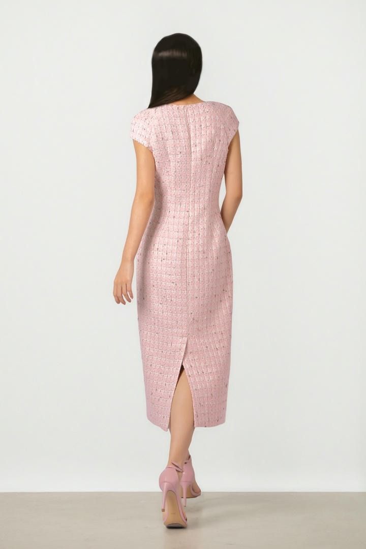 TWEED MIDI DRESS