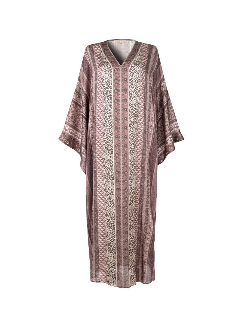 Purple Satin Kaftan