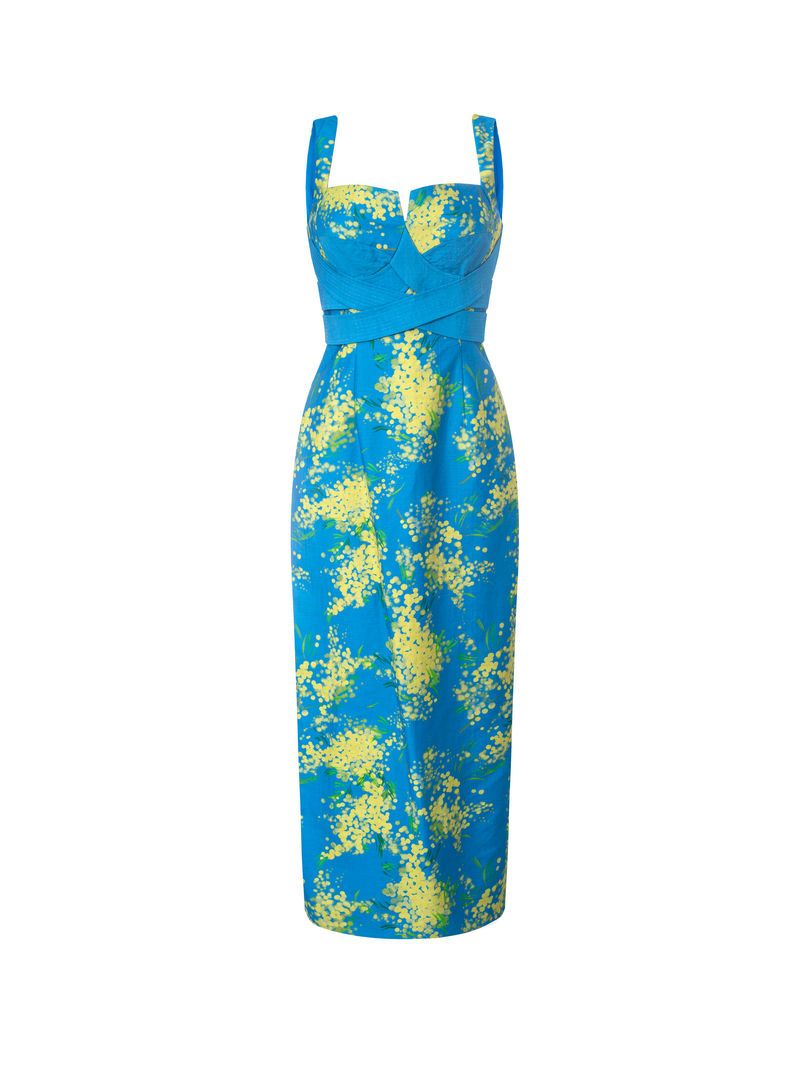 column floral dress