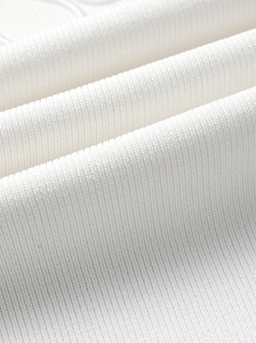 Embordered knit top