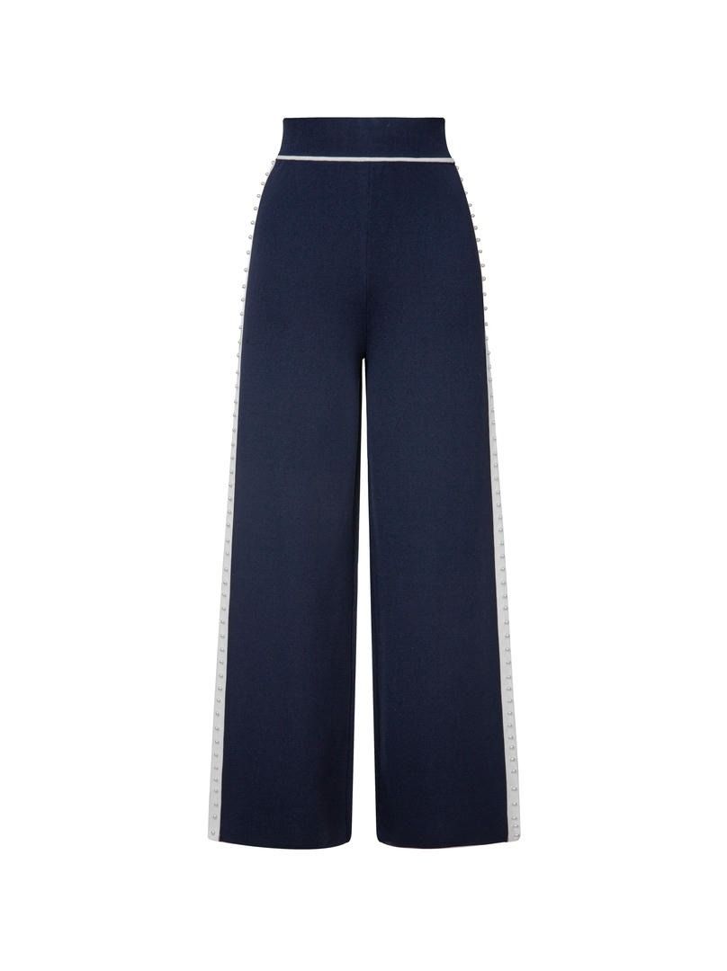 Knit Pants With Pearl Details