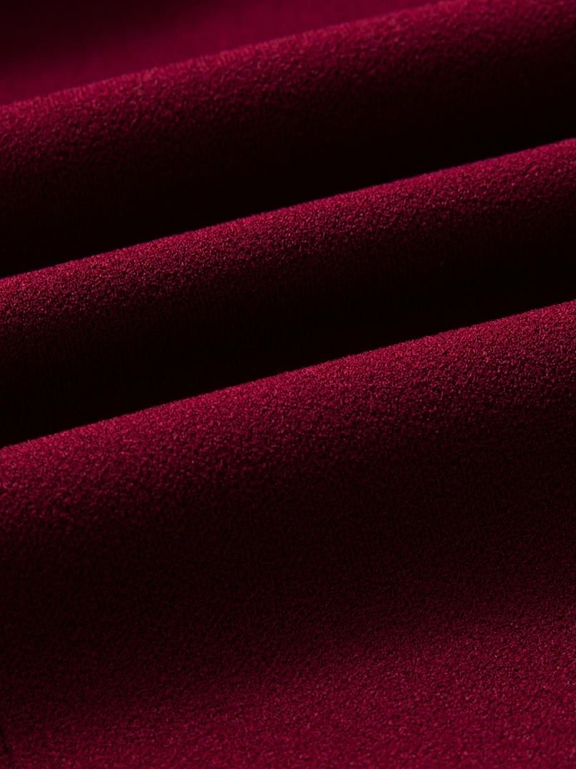 Burgundy Textured Crepe Vest