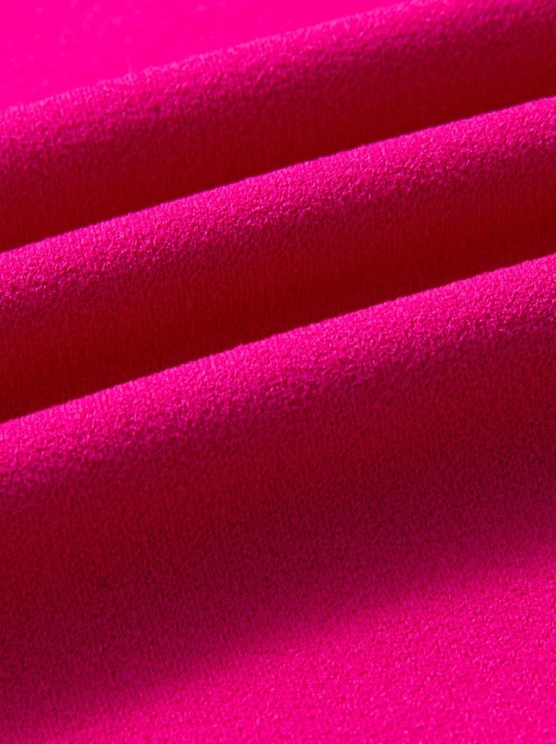 FUSCHIA ROUNDED NECKLINE VEST